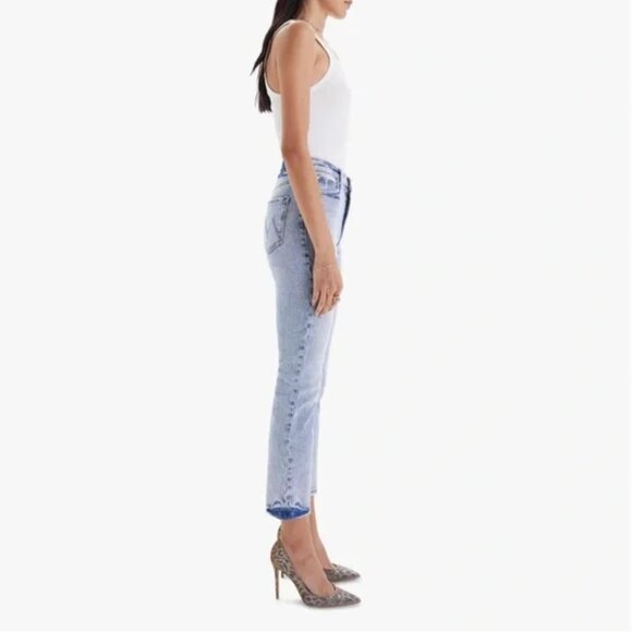 MOTHER Denim Jeans The Swooner Rascal Ankle - Signs & Symbols Size 26 - Picture 16 of 16